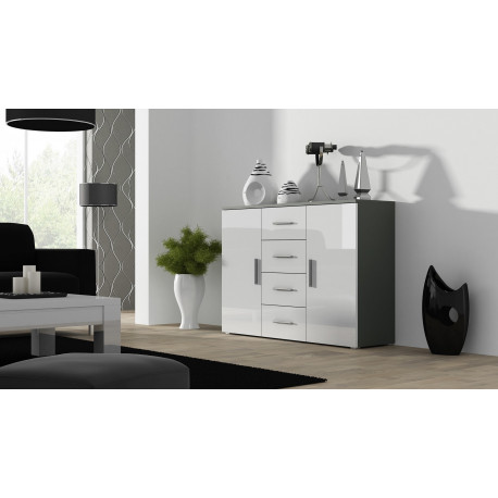 Cama elutoa kummut UNI hall/valge läikiv