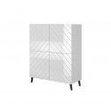 Shelving ABETO 100.5 x 40 x 121.5 cm white/gloss white