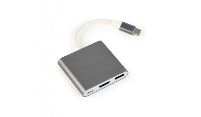 Gembird A-CM-HDMIF-02-SG USB graafikaadapter 3840 x 2160 pikslit hall