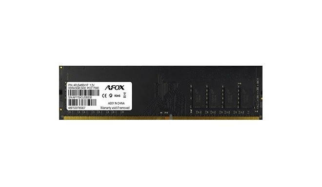 AFOX DDR4 8G 2400 UDIMM memory module 8 GB 1 x 8 GB 2400 MHz