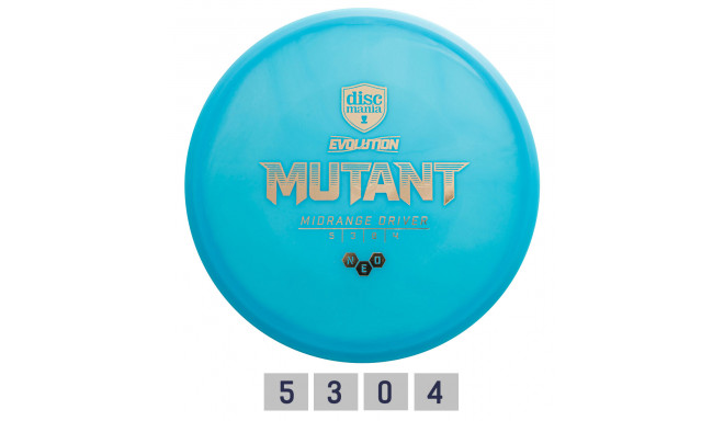 Discgolf DISCMANIA Keskmaa Ketas NEO MUTANT Evolution Sinine 5/3/0/4