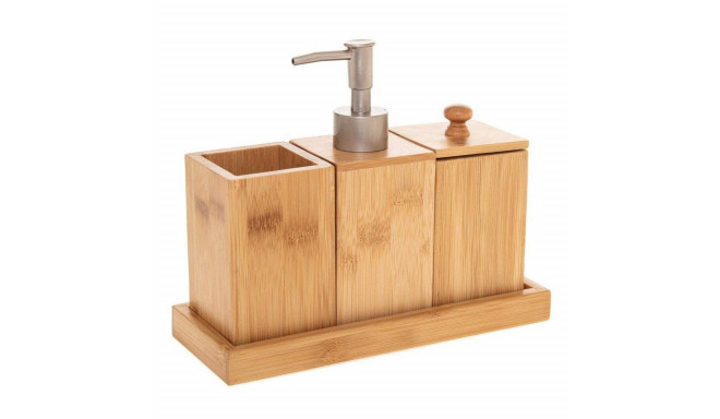 Bath Set 5five Simply Smart Natureo Natural Bamboo 22 x 8.8 x 18 cm