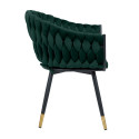 Chair FLORA dark green