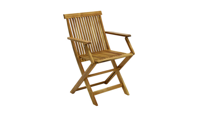 Chair FINLAY 54x57xH86cm with armrests, acacia