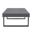 Coffee table FLUFFY 133x73,5xH42cm, grey