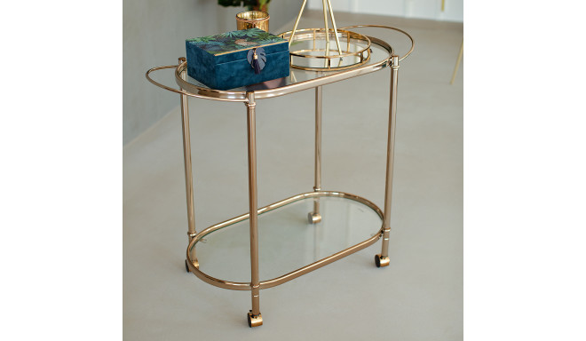 Serving cart GENUA 88x39xH76cm, golden