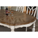 Dining table LILY 137/182x106,5xH76cm, oak