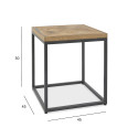 Side table INDUS 45x45xH50cm