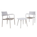 Balcony set COCORA table, 2 chairs, taupe