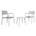 Balcony set COCORA table, 2 chairs, taupe