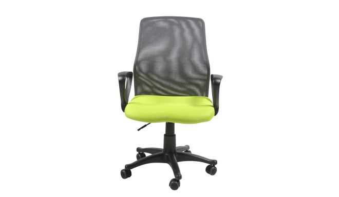 Töötool TREVISO, 59x58xH90-102cm, roheline/hall, polüesterkangas, plastik