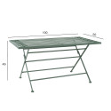 Diivanilaud MINT 100x50xH49cm, antiikroheline, sepistatud metall