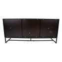 Kummut AMSTERDAM 160x40xH75cm, tamm/must