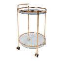 Serving cart GENUA D52xH79cm, gold