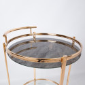 Serving cart GENUA D52xH79cm, gold