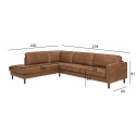 Corner sofa LUCAS LC brown