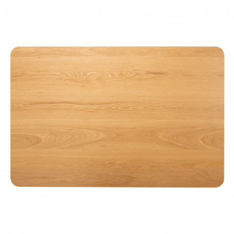 Dining table ROXBY 120x80xH76cm, oak/black
