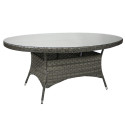 Aiamööbli komplekt GENEVA laud ja 6 tooli (11869), 180x120xH73cm, alumiiniumraam plastikpunutisega, 