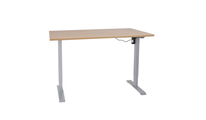 Töölaud ERGO 1-mootoriga 160x80xH71-121cm, hikkoripuu, melamiinplaat