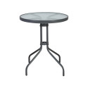 Rõdukomplekt BISTRO laud D60xH70cm, 2 tooli (20563), metallraam, värvus: hall