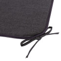 Chair pad SUMMER 39x39cm, dark grey