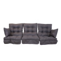 Swing cushions ROMA 108x56x10cm, dark grey