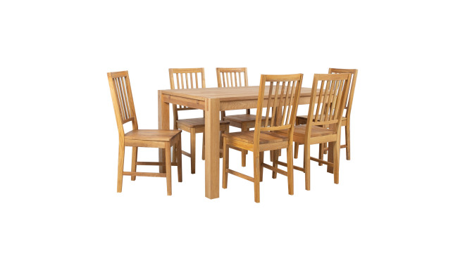 Dining set CHICAGO NEW table 140x90cm and 6 chairs