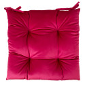 Chair cushion VELVET 40x40cm, dark pink