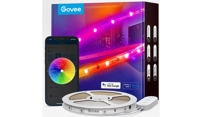 Govee RGBIC Wi-Fi + Bluetooth LED Strip Lights With Protective Coating Smart strip light Wi-Fi/Bluet