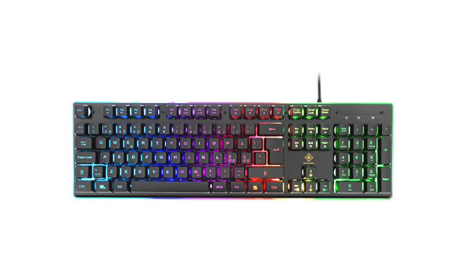 Gaming Kit DELTACO GAMING 4-in-1, UK, RGB, Headset / Keyboard / Mouse / Mousepad, black / GAM-084-UK