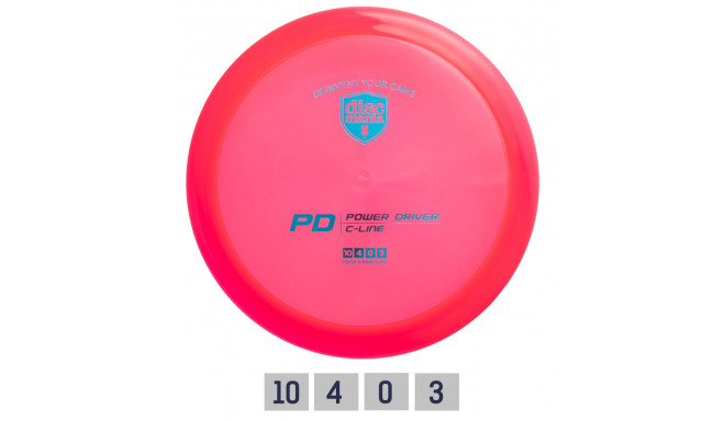 Discgolf DISCMANIA Distance Driver C-LINE PD Pink 10/4/0/3