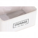 Korvide Komplekt DKD Home Decor Polüester Valge Bambus (40 x 30 x 46 cm)