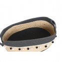 Basket set DKD Home Decor Grey White Natural Fibre Boho (36 x 26 x 15 cm) (2 Units)