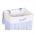 Set of Baskets DKD Home Decor Blue Polyester Children's wicker (44 x 34 x 56 cm) Set of Baskets DKD Home Decor Blue Polyester Children's wicker (44 x 34 x 56 cm)