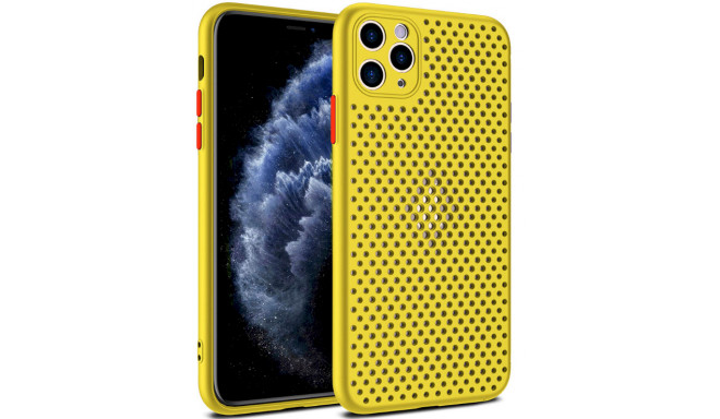 Fusion Breathe ümbris silikoonist ümbris Apple iPhone 12 Pro Max jaoks kollane