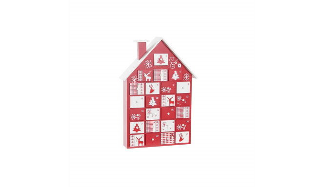 Рождественский календарь DKD Home Decor С ящиками дом Деревянный MDF (27 x 7 x 38 cm)