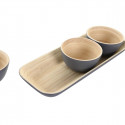 Bowl DKD Home Decor 3 Units Bamboo (32 x 12,7 x 3,5 cm)