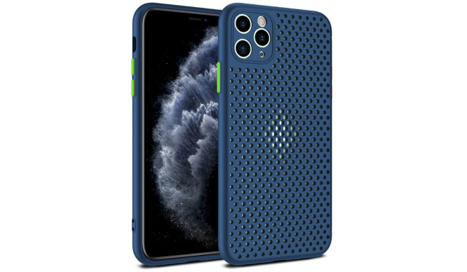 Fusion Breathe Case Silicone Case For Apple iPhone 12 Pro Max Blue