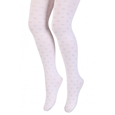 SOKISAHTEL DAPHNE valged südametega sukkpüksid lastele 431