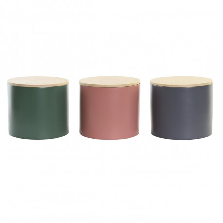 Purk DKD Home Decor Bambus 2,6 L 18 x 18 x 16 cm (3 Ühikut)