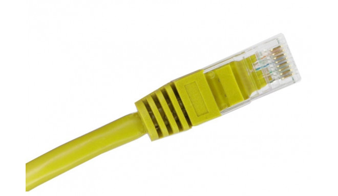 Alantec KKU5CZA1 networking cable Yellow 0.25 m Cat5e U/UTP (UTP)