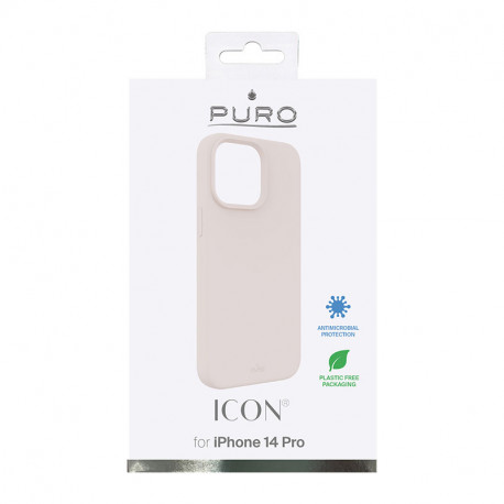 Case PURO for iPhone 14 Pro, pink / IPC14P61ICONROSE
