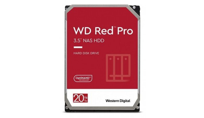 HDD|WESTERN DIGITAL|Red Pro|20TB|SATA|512 MB|7200 rpm|3,5"|WD201KFGX