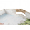 Набор подносов DKD Home Decor Разноцветный Деревянный MDF (2 Предметы) (40 x 30 x 6 cm) (2 штук)