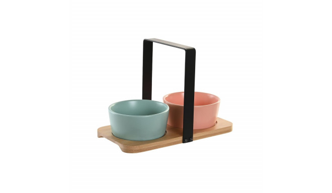 Set za Predjelo DKD Home Decor 20 x 10,5 x 14 cm Portselan Mitmevärviline 3 Tükid, osad