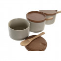 Sugar Bowl DKD Home Decor Rubber wood 7 Pieces (29 x 10 x 7 cm)