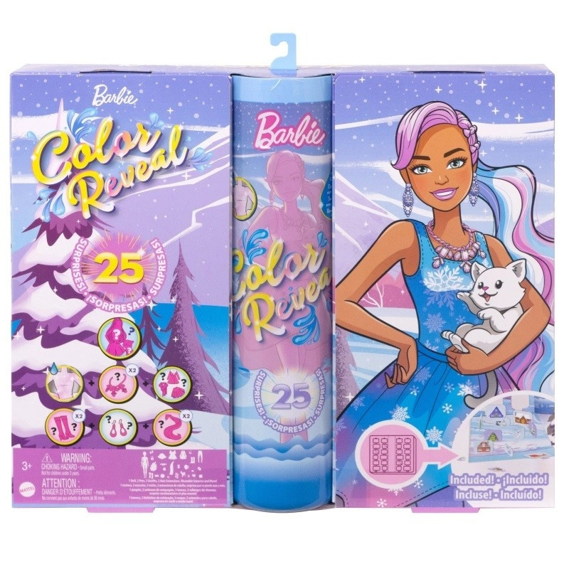 Barbie Color Reveal Advent Calendar Printable Calendar 2023