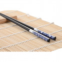 Sushi Set DKD Home Decor Black Blue Bamboo Stoneware Oriental (16 Pieces)