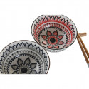 Набор для суши DKD Home Decor Разноцветный Бамбук Mandala Керамика Восточный (6 Предметы)