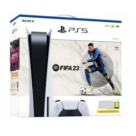 Console SONY PlayStation 5 Blu-ray Edition CFI-1116A + FIFA 2023, 825 GB